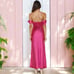 Hello Molly Shine of Pearls Maxi Dress in Pink Size US 4 Small