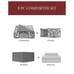 Fairfield Square Collection Gotham Reversible 8 Pc Full Comforter Set ''NEW''