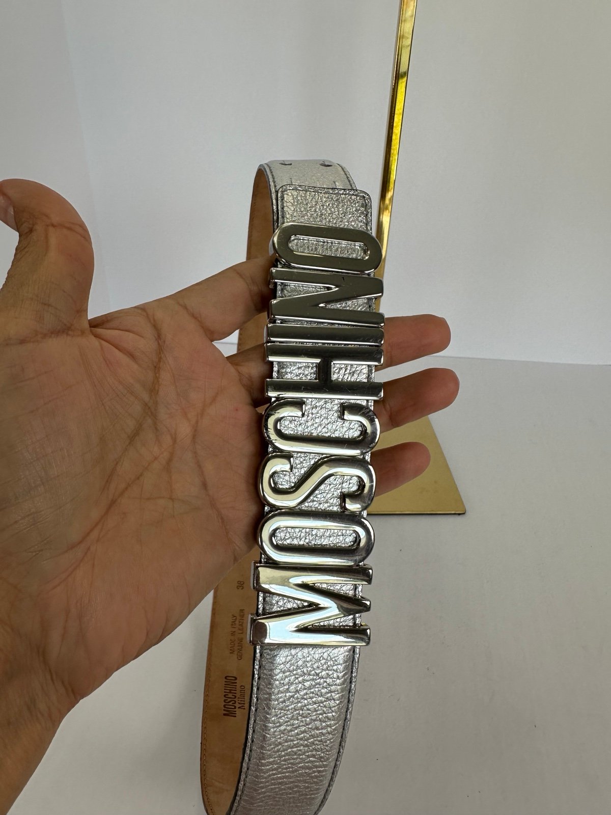 Moschino leather belts for women