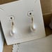 Solid 18k gold fresh water pearl hook