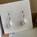 Solid 18k gold fresh water pearl hook