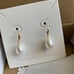 Solid 18k gold fresh water pearl hook