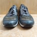 Mephisto Ylona Women's US 11 Metallic Grey Leather Fashion Sneaker Shoes EUC