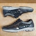 Mephisto Ylona Women's US 11 Metallic Grey Leather Fashion Sneaker Shoes EUC
