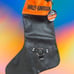 Harley Davidson Christmas holiday pet stocking boot with bone