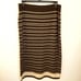 Polo by Ralph Lauren Brown/Cream Striped Wool Blend Midi Skirt w/Slit Size XXL N