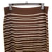 Polo by Ralph Lauren Brown/Cream Striped Wool Blend Midi Skirt w/Slit Size XXL N
