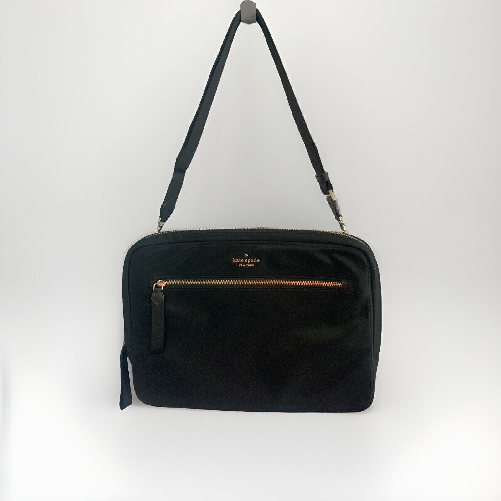 NWOT Kate Spade 15 Laptop Bag Chelsea Messenger Sleeve Black New