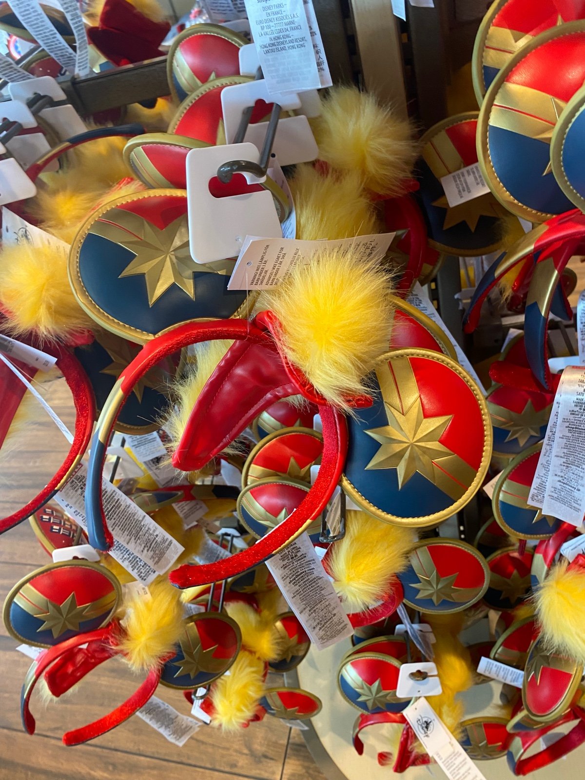 Disney Parks Captain Marvel Ears Headband BNWT