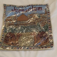 NWT Jerusalem embroidered Expandable Tote Bag. Carryall, Religion,