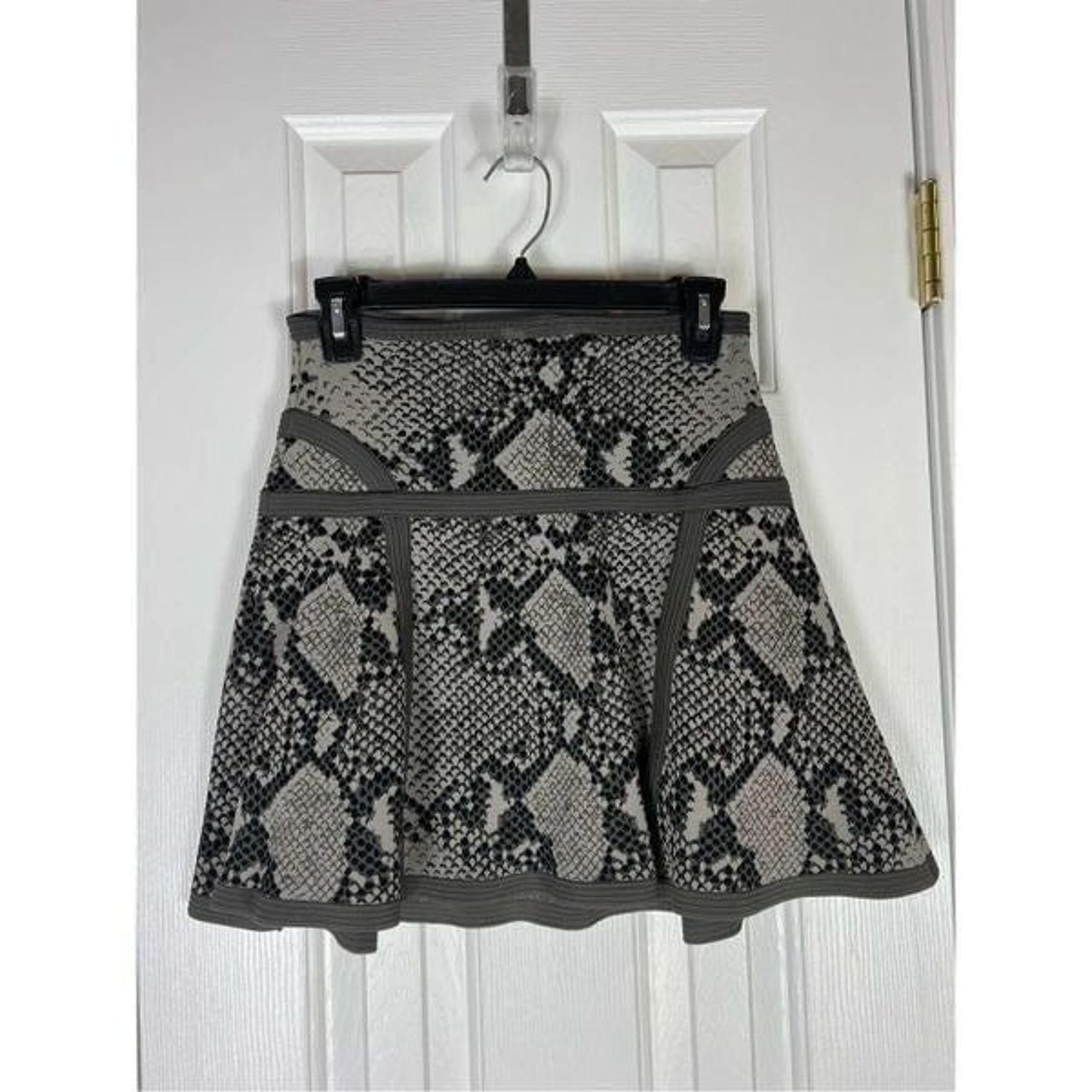 Womens Snakeskin Print Skirt P - Diane von Furstenberg