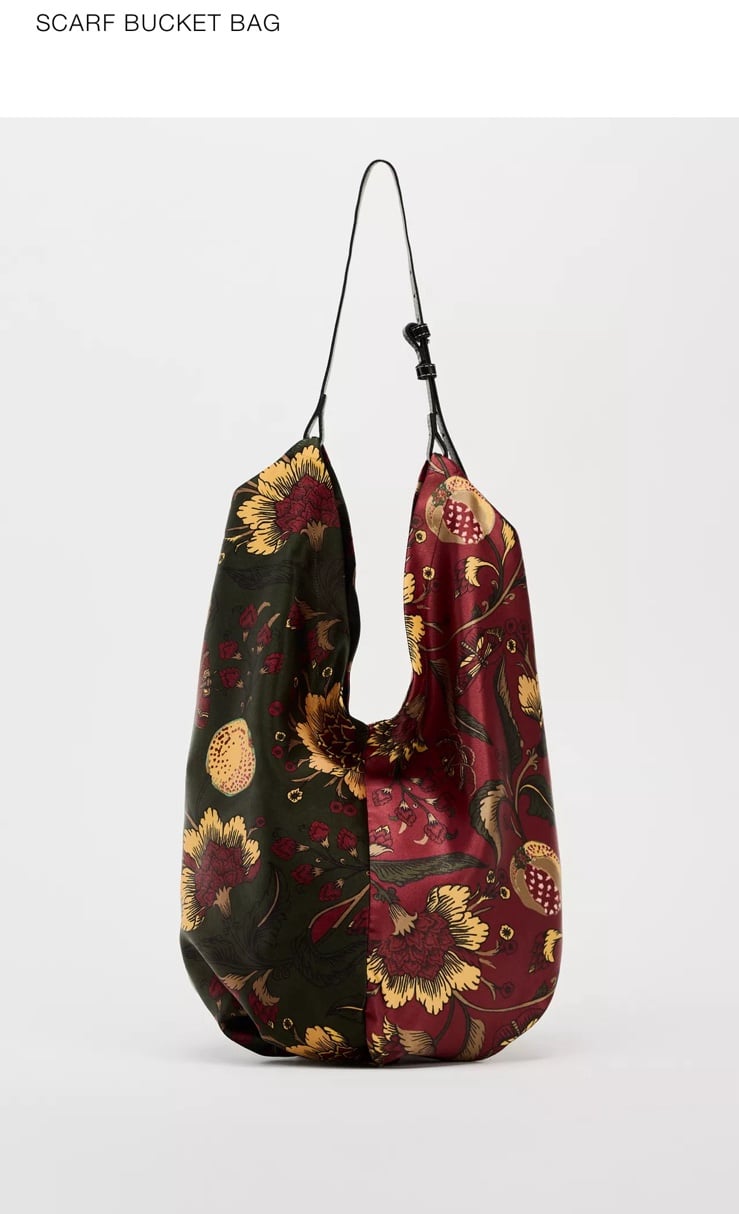 Zara scarf bucket bag