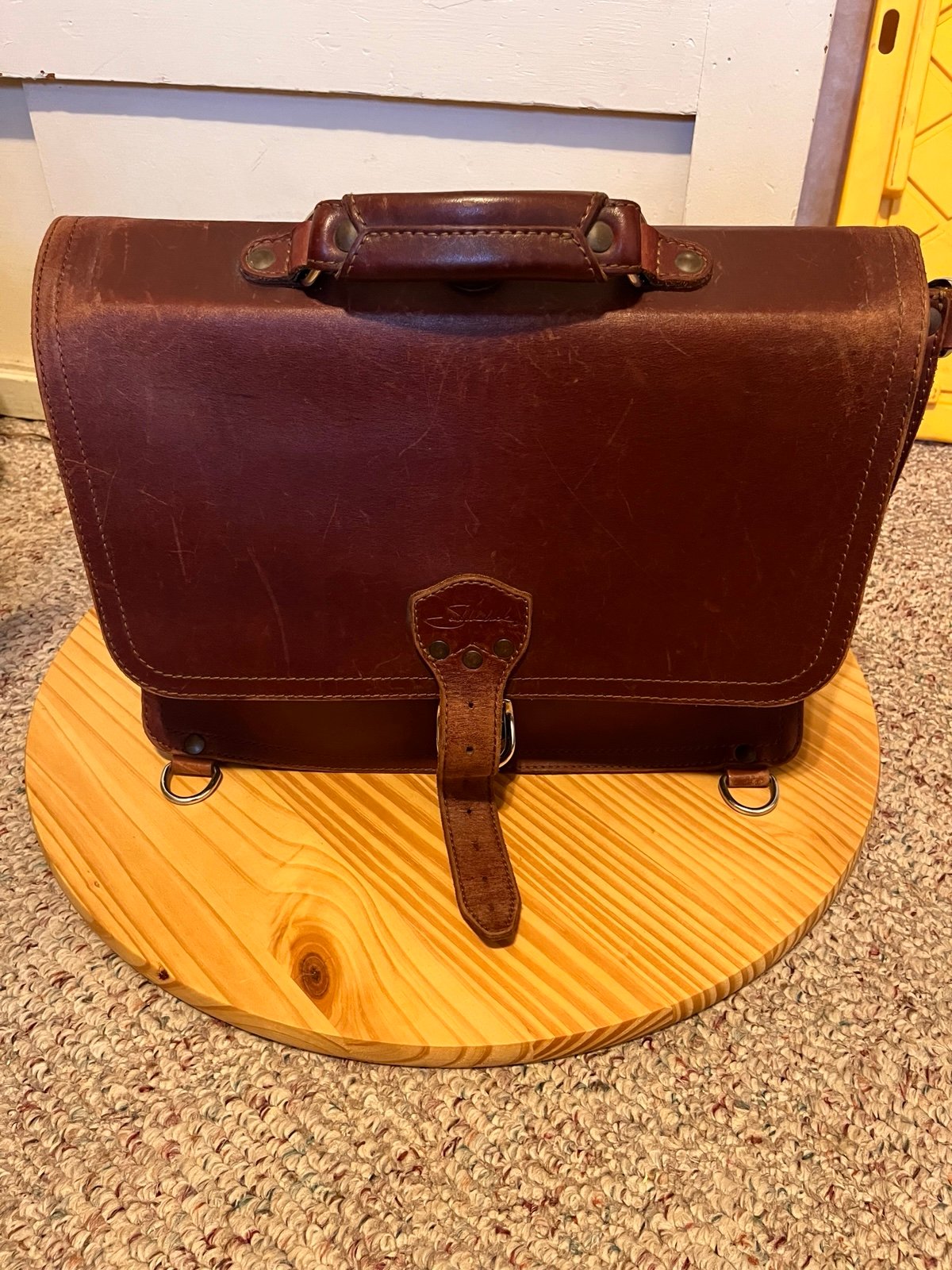 Saddleback leather slim leather briefcase