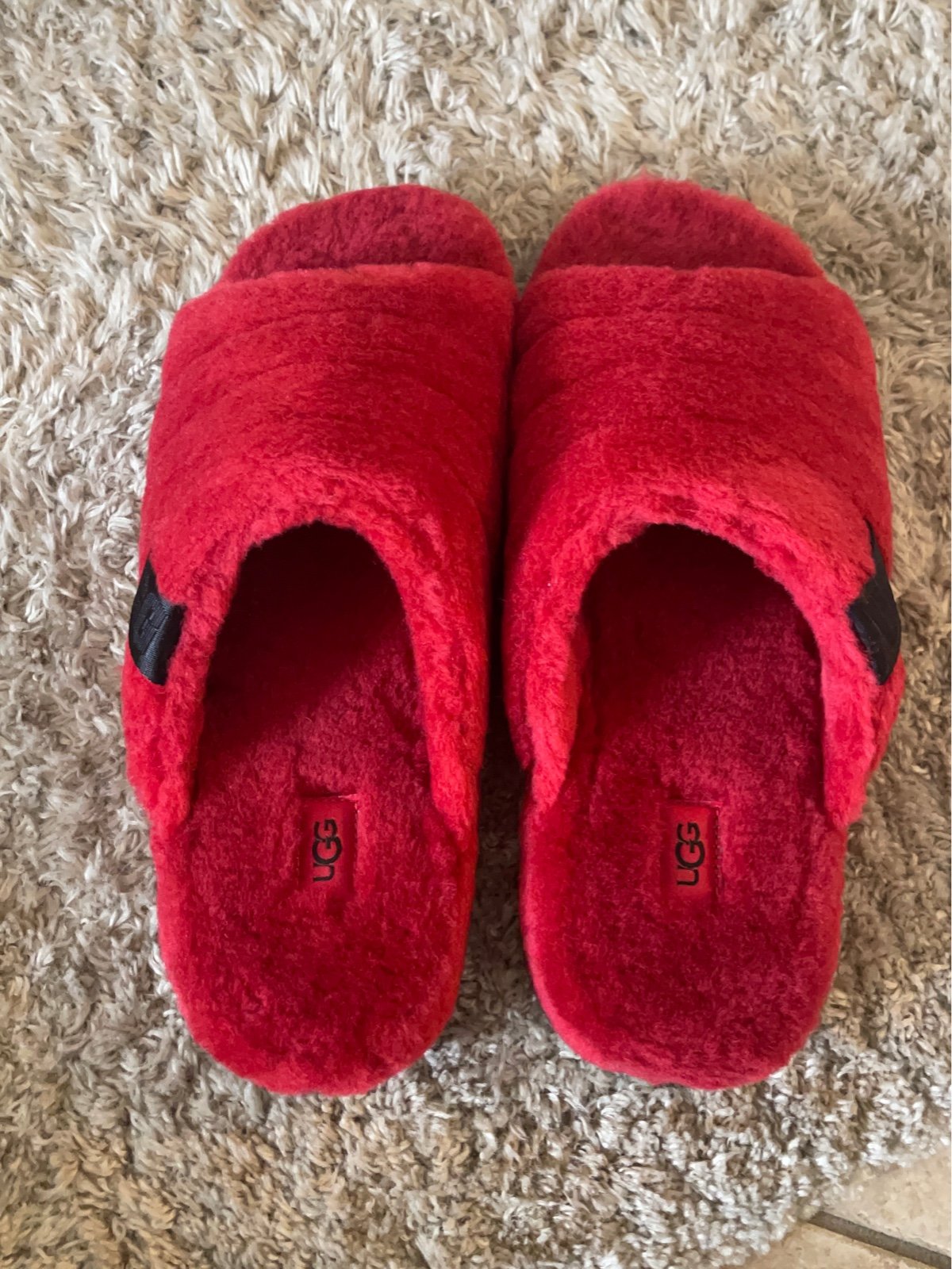 red mens ugg slippers
