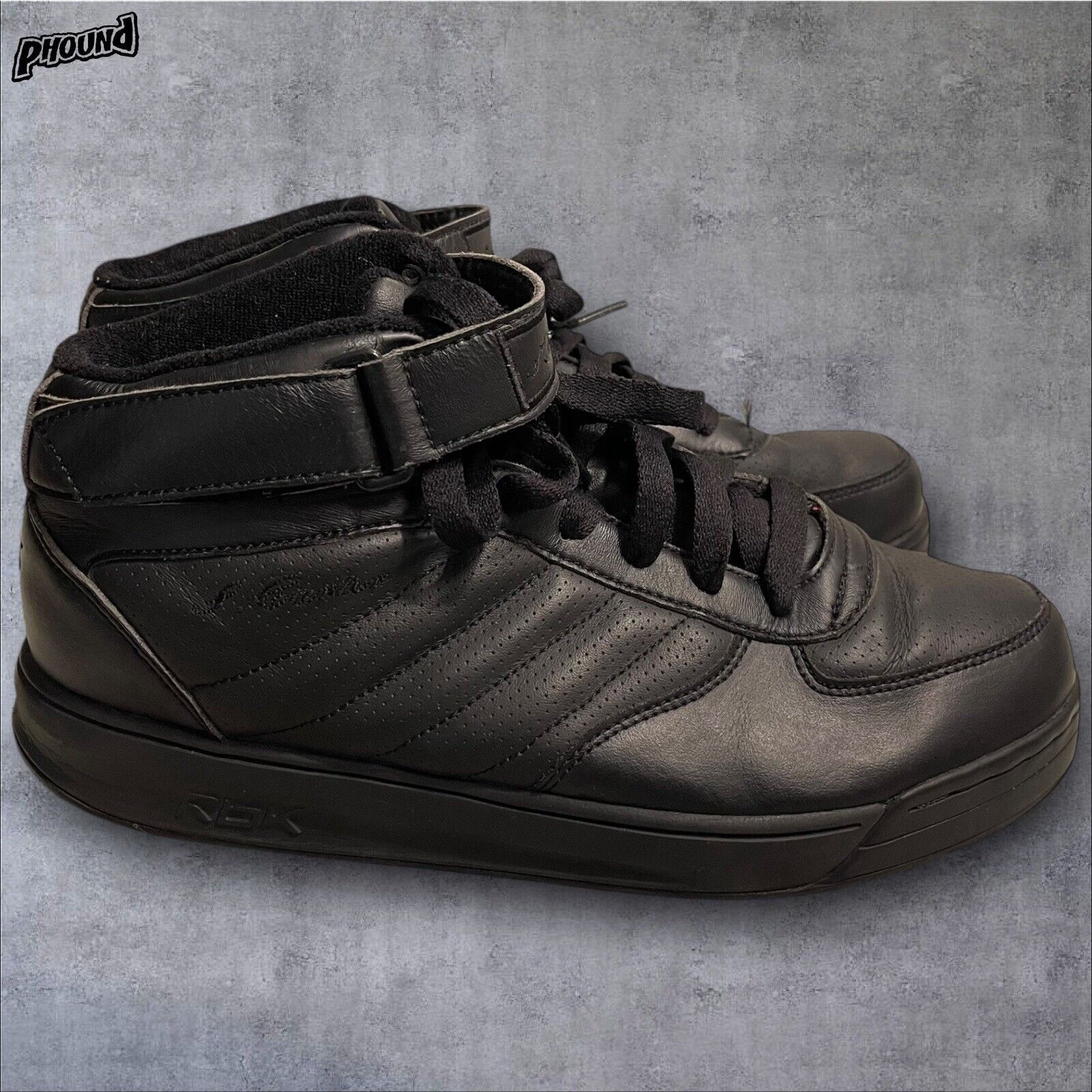 Reebok S. Carter Black Mid Top Athletic Basketball Shoes 9.5