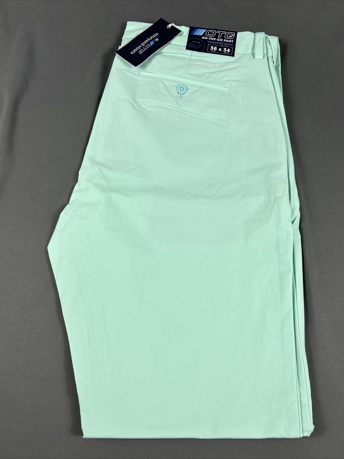 Vineyard Vines Golf Pants Performance On The Go 36 x 34 Crystal Blue MSRP 125
