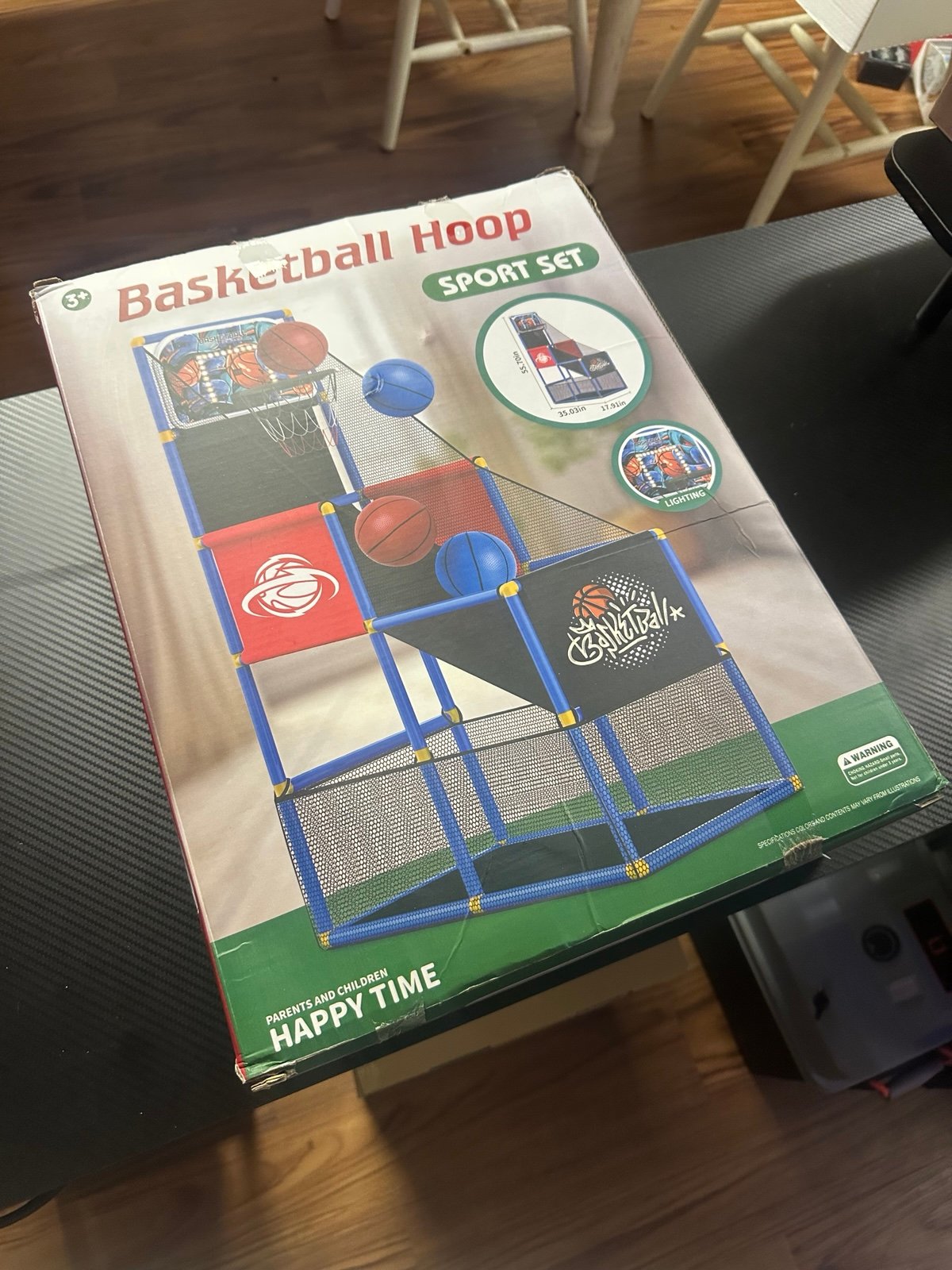 Kid’s Arcade Style Basketball Goal with Basketballs