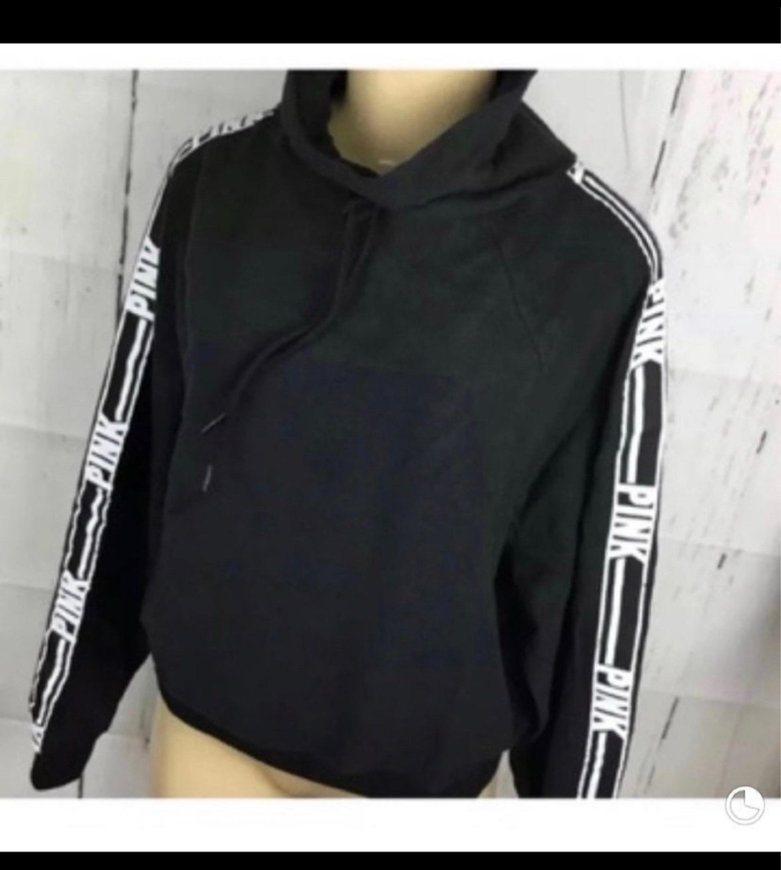 New VS Pink Cozy Cowl Neck pullover XS black sweatshirt women’s Victoria secret