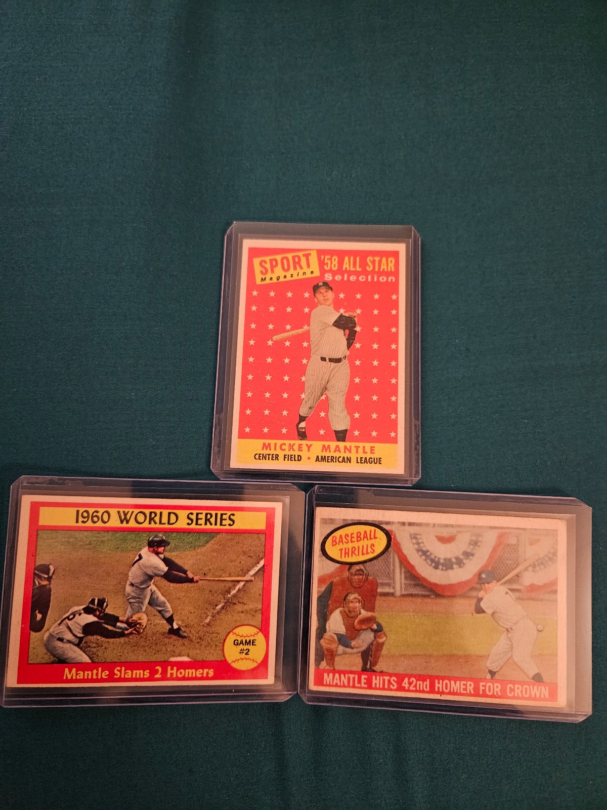 Vintage Topps Mickey Mantle Lot of 3 READ!!