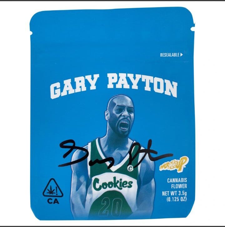 Garry Payton Signed Gary Payton Cookies Bag (Beckett COA)