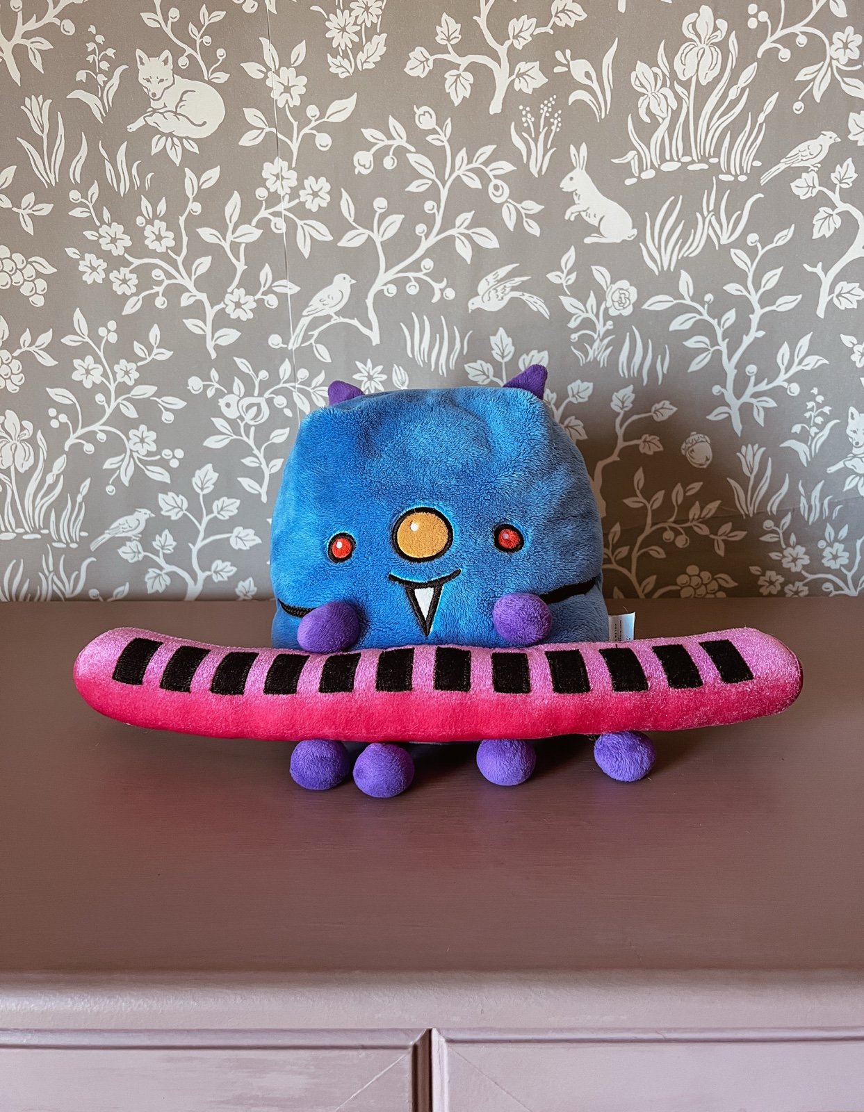 ULTRA RARE Disney Happy Monster Band Bluz Keyboard weighted plush