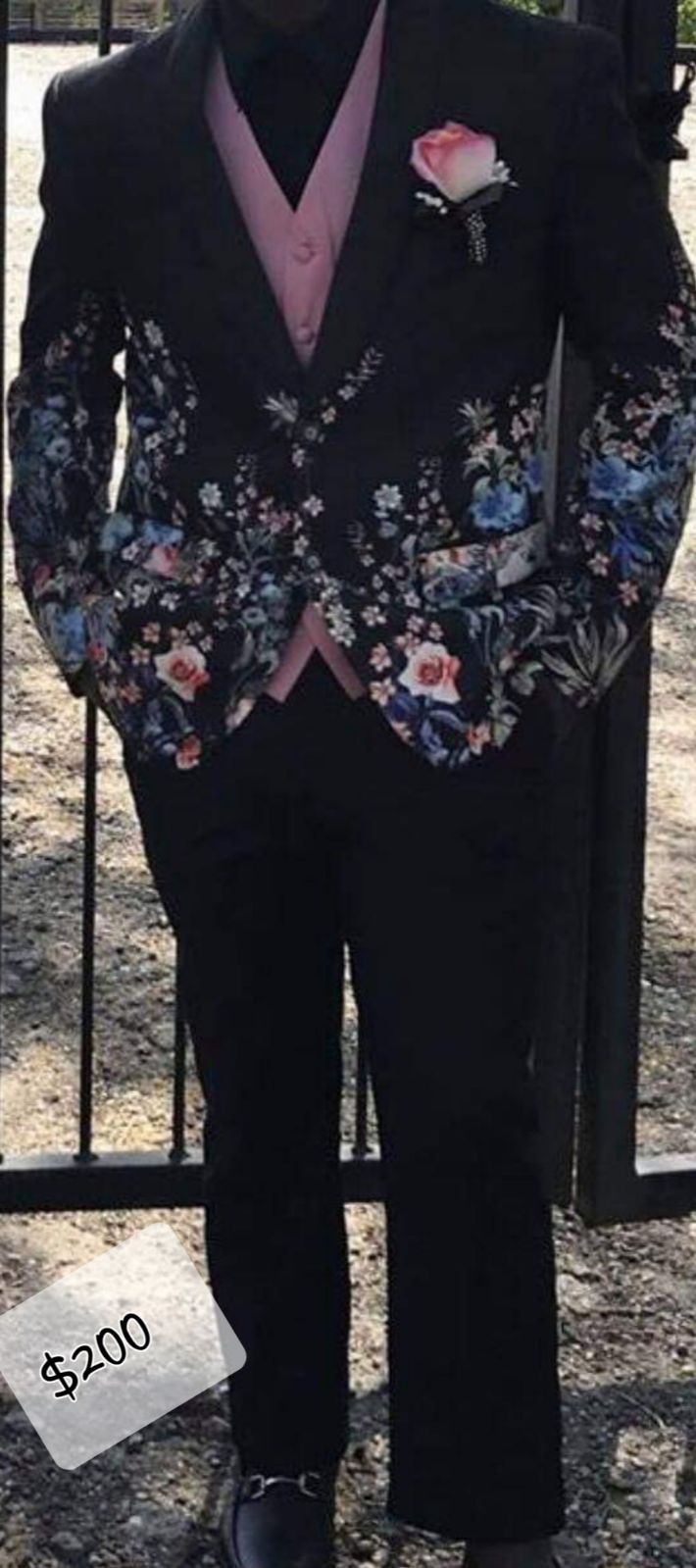 Mens Black Tux Set 200