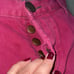 One Teaspoon Burgundy Denim Cuff Button Fly Shorts