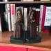 Vintage Wooden Hand Carved Bookends Monks