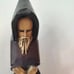Vintage Wooden Hand Carved Bookends Monks