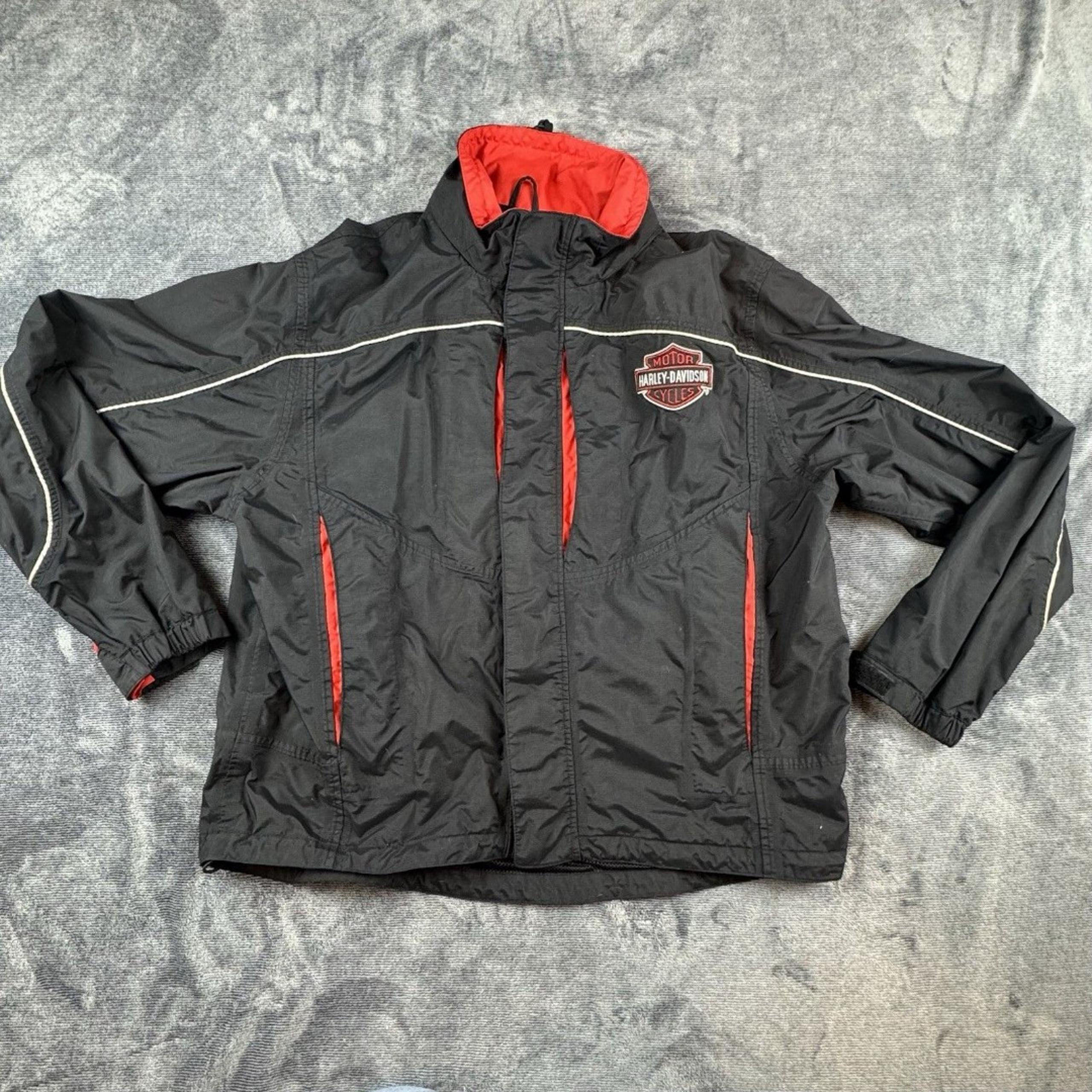 Harley Davidson Jacket Mens Size Larger Genuine Motor Clothes Biker Motorcycle