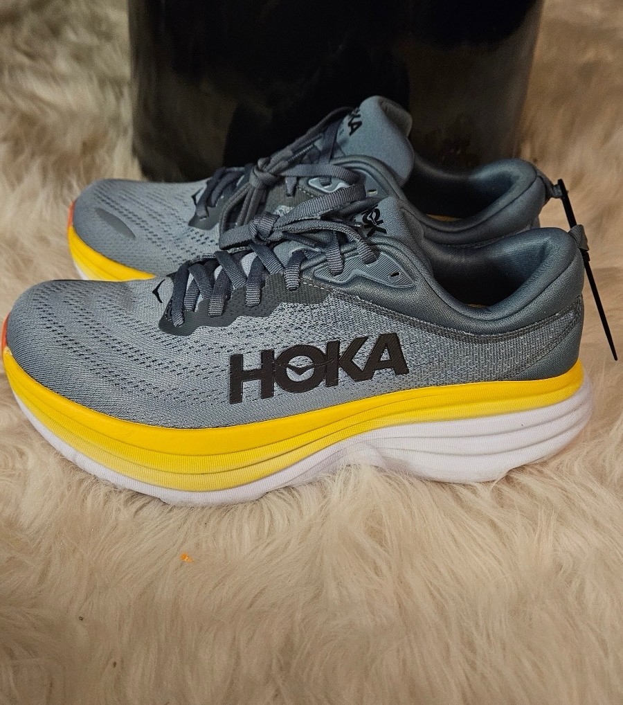 MEN’S HOKA BONDI 8 MAX CUSHIONED RUNNING SHOES SZ 10