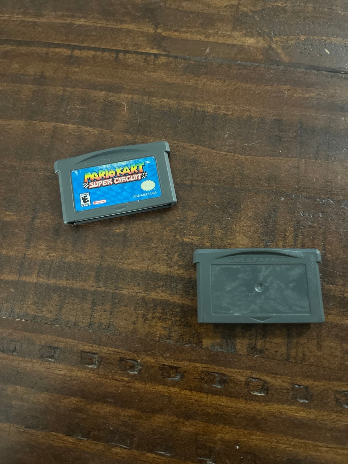 Nintendo Gameboy Advance Mario kart super circuit and other unknown game