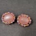 Vintage pink opal earrings