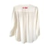 Vince Camuto long sleeve v neck white women's blouse S