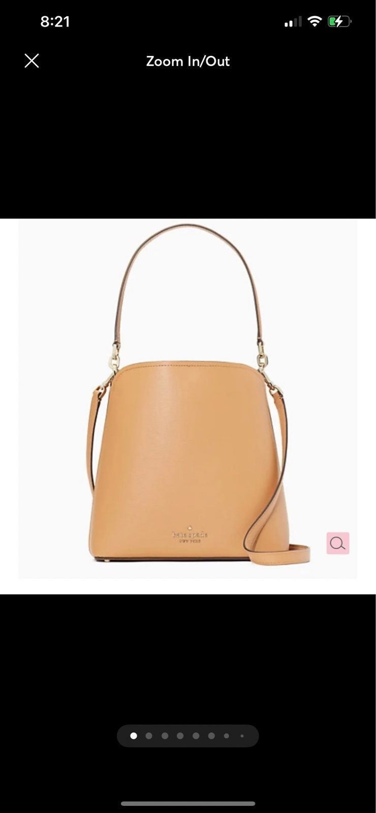 Kate Spade large leather bicket bag