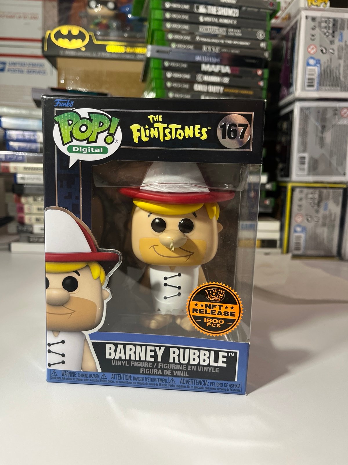 Funko Pop Digital BARNEY RUBBLE The Flintstones Legendary 1800 #167 Figure