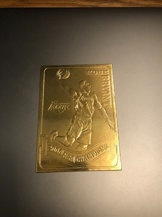 *RARE* Kobe Bryant 2000 Nba Championship 22k gold card