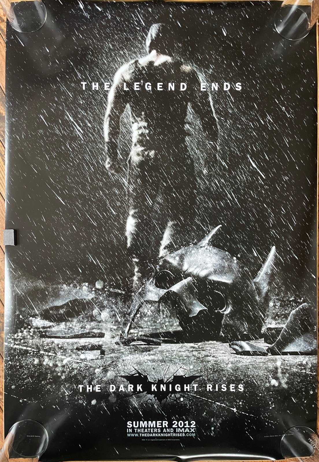 The Dark Knight Rises Movie Poster - Bane Original Double Sd - Tom Hardy Bale