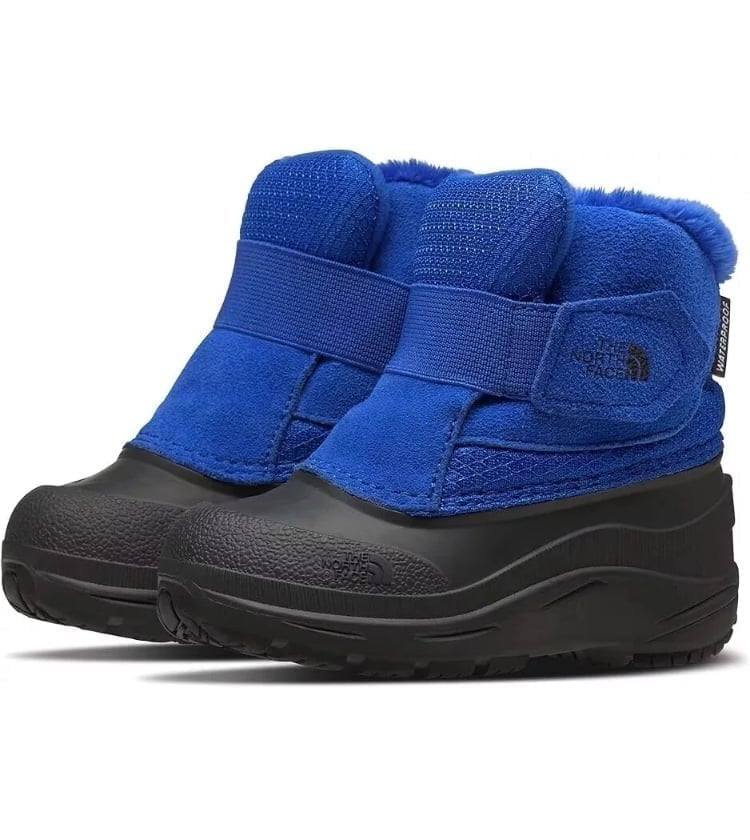 The North Face Alpenglow II toddler baby Snow Boot Kids Blue Waterproof Size 5