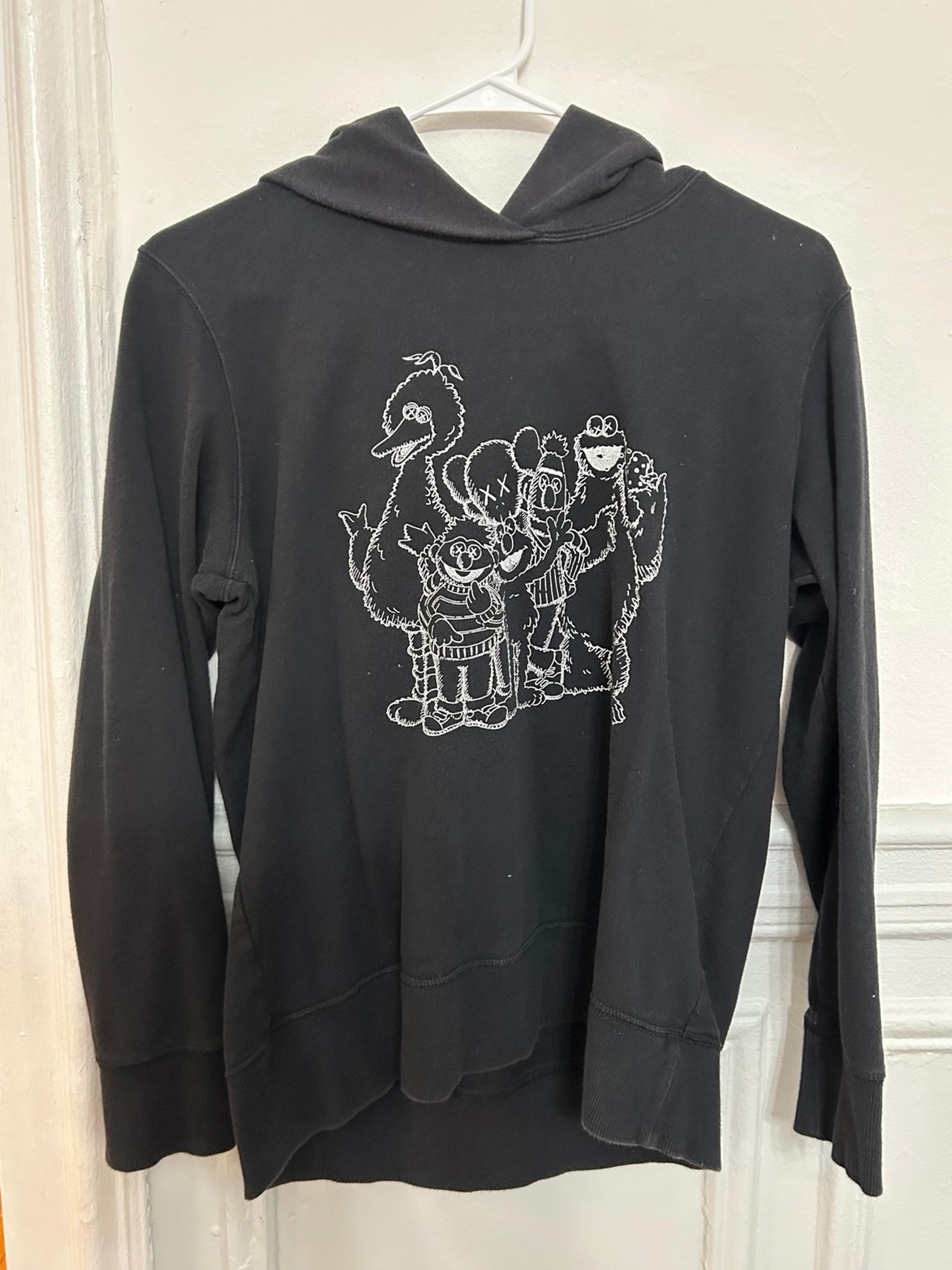 Kaws by Uniqlo black hoodie size L