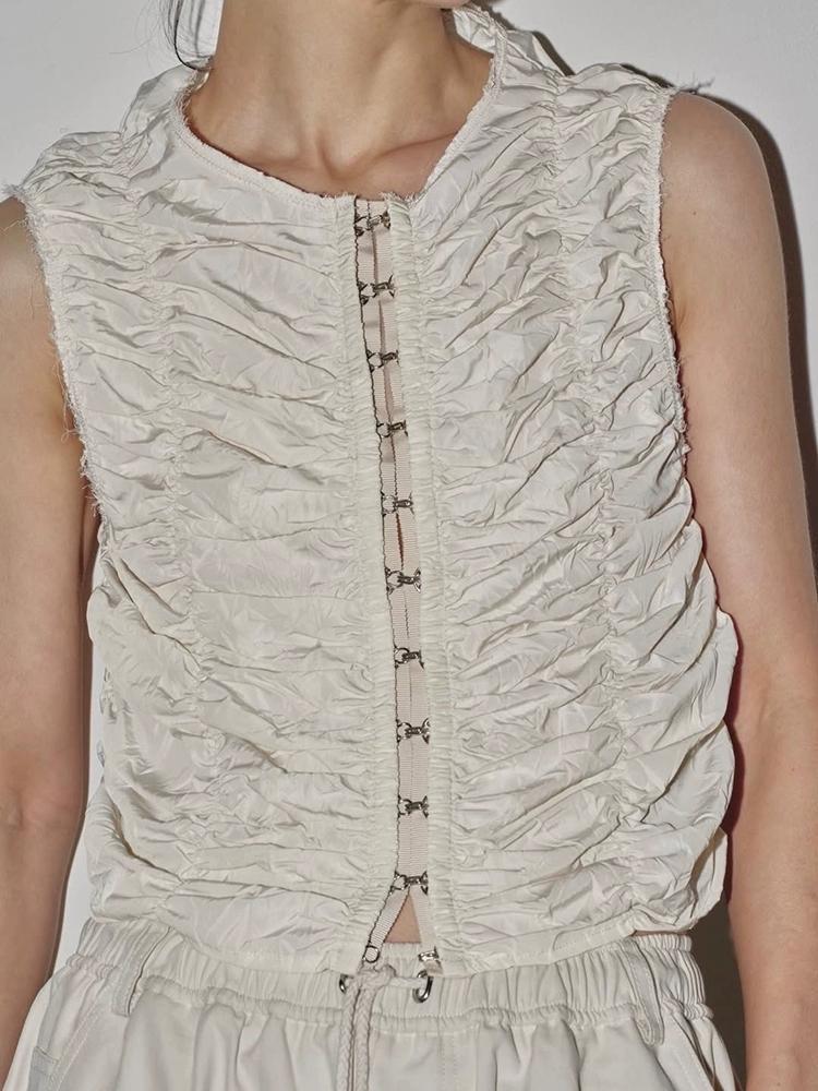TODAYFUL Piping Shirring Blouse