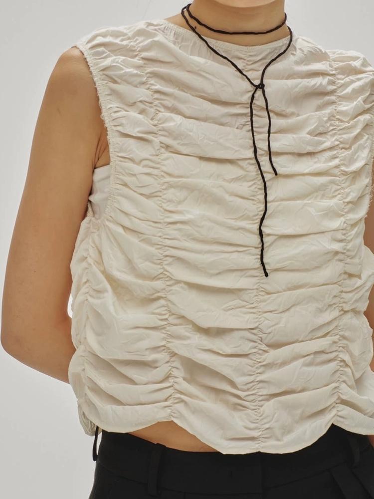 TODAYFUL Piping Shirring Blouse
