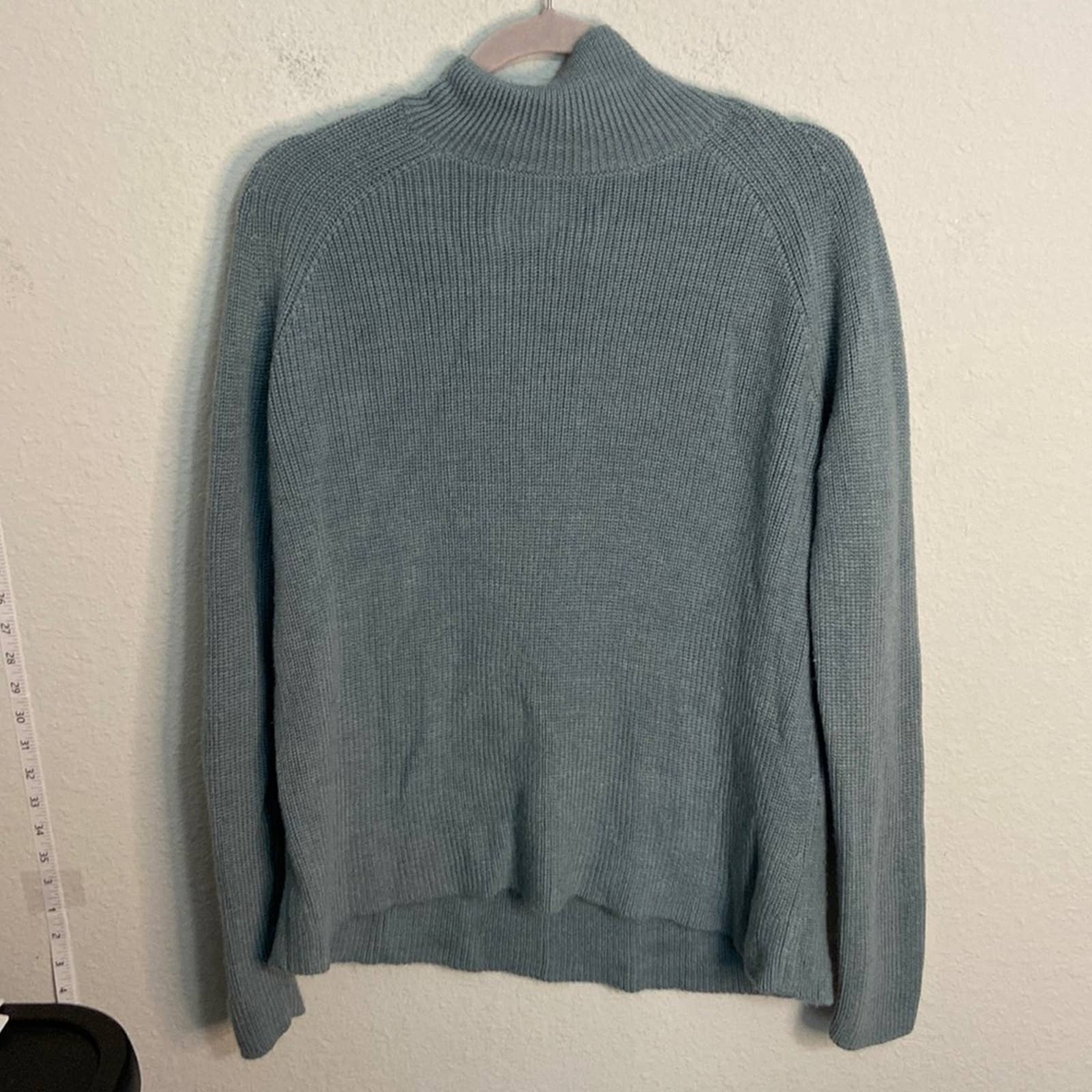 Eileen Fisher S/P merino wool mock neck sweater