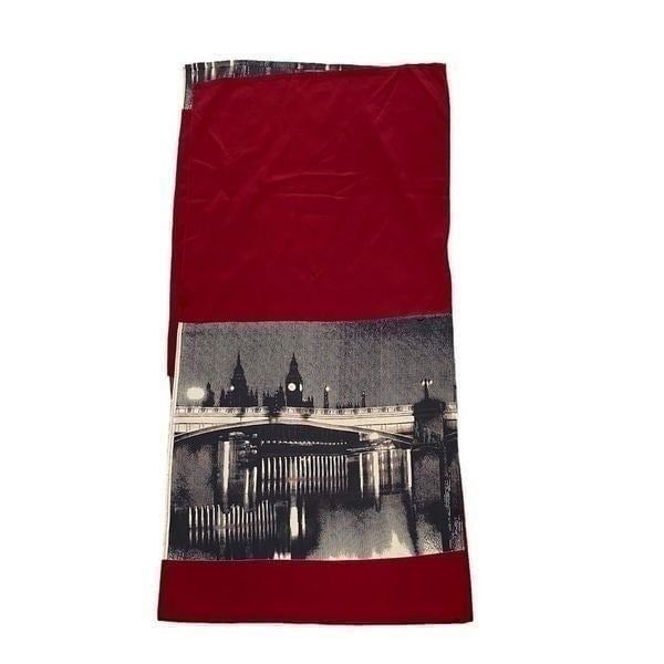 Long Unique London Skyline Print Scarf