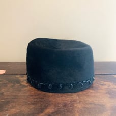 Jan Leslie Helios French Room 1960s beaded mourning Vintage Hat made in Italy
