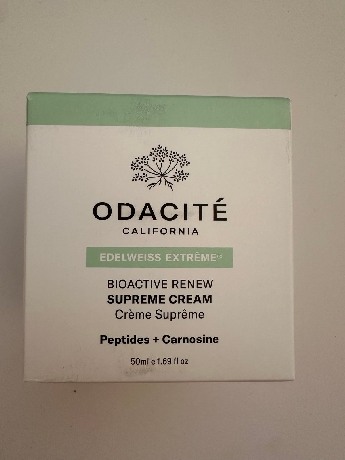 ODACITE BIOACTIVE RENEW SUPREME CREAM EDELWEISS EXTRÊME NIB