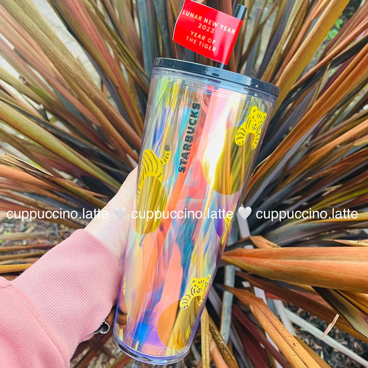 NEW Starbucks 2022 Lunar New Year of the Tiger Holo Target Cold Cup Tumbler