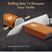 BULOFE Knife Sharpener Tool Rolling Kit Kitchen Knivies Sharpener with 15 & 20°
