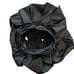 Aerie Black Faux Leather Pleated Skort
