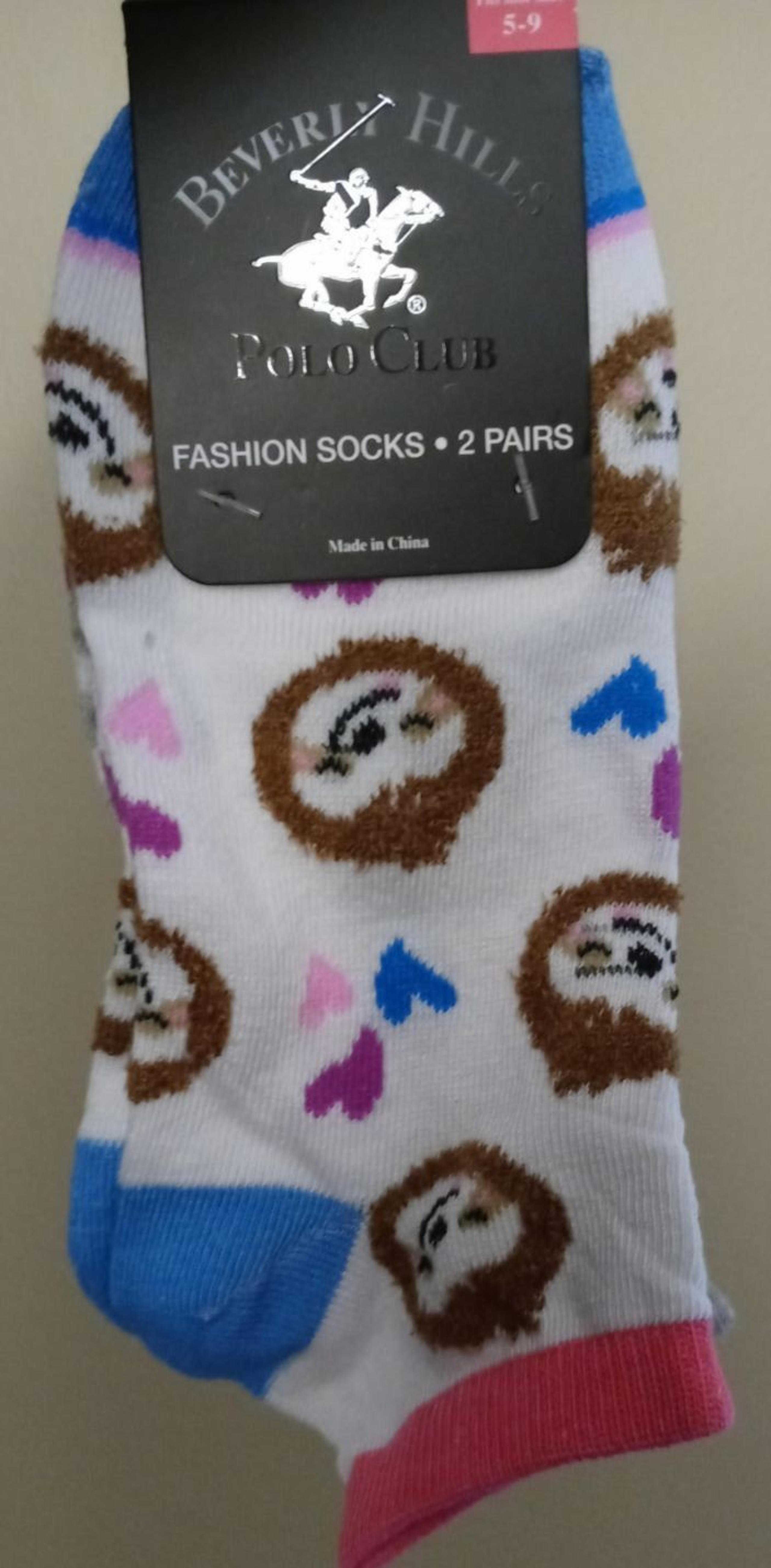 Womens Beverly Hills Polo Club Socks 2Pk